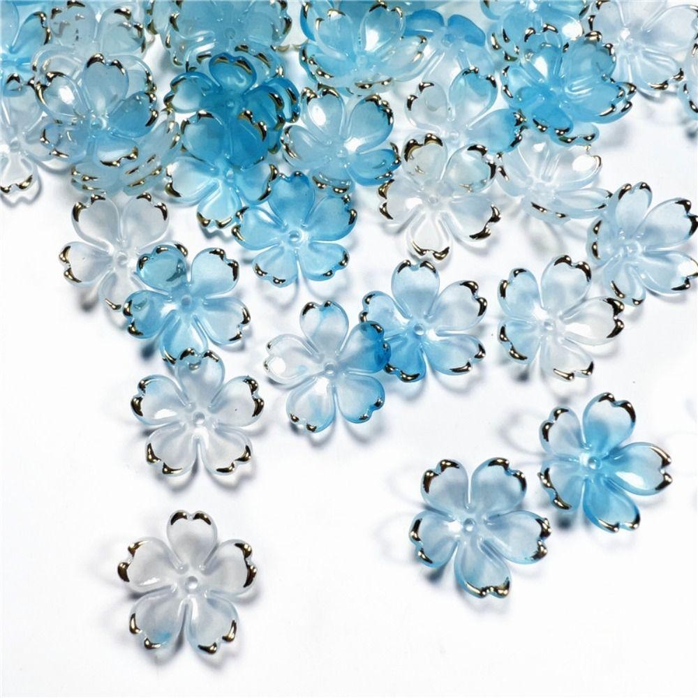 Акриловые бусины-тор, акриловые бусины-тор с цветами, новые акриловые бусины-цветы 1