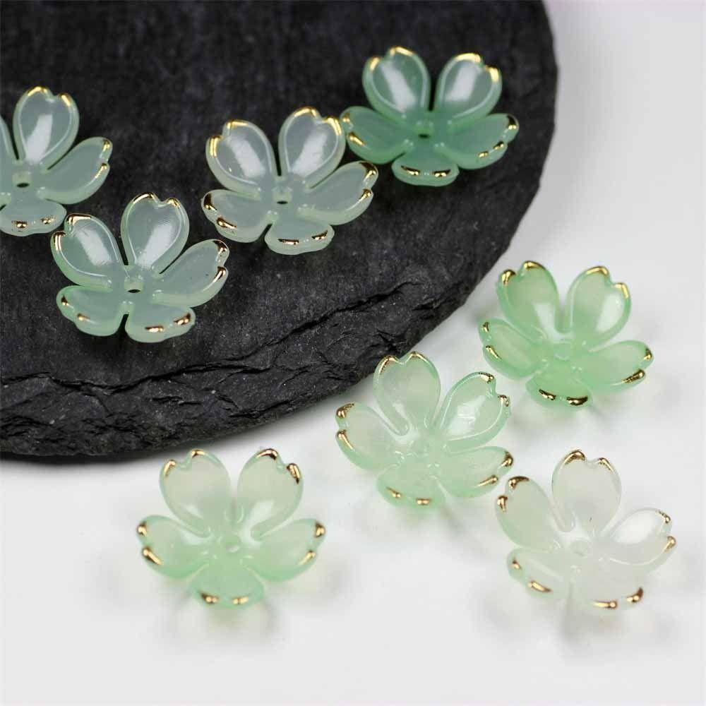 Акриловые бусины-тор, акриловые бусины-тор с цветами, новые акриловые бусины-цветы 6