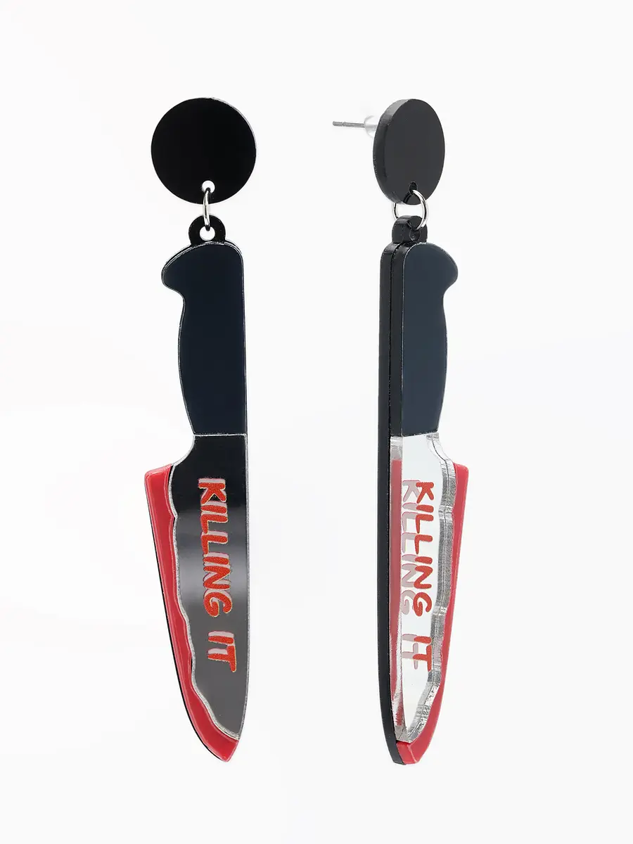 Серьги акриловые